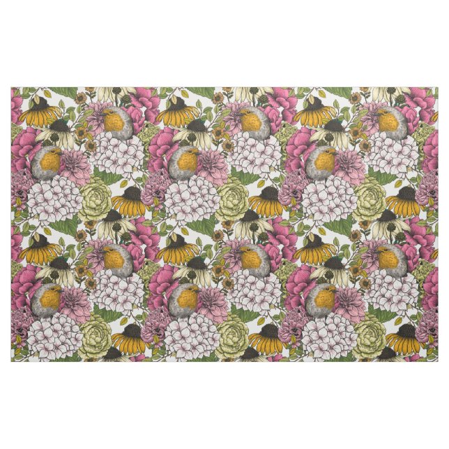 Tissu Robins dans le jardin (Fat Quarter)