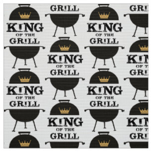 Tissu Roi Du Grill, Couronne D'Or Noir