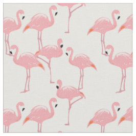 Tissu rose de motif de Flamants roses