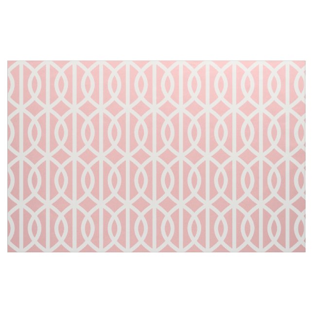 Tissu rose de motif de treillis de poudre (Fat Quarter)