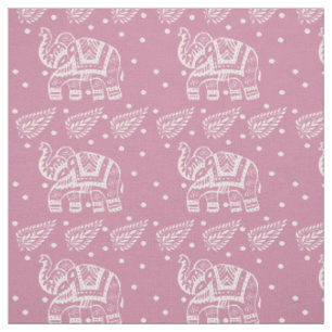 Tissu Rose de rose de Bloc-copie d'Indien Paisley et