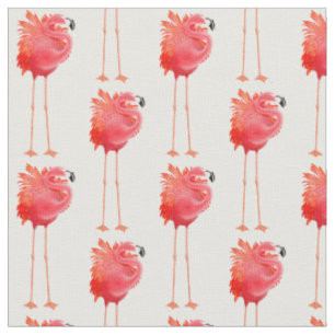 Tissu rose des Caraïbes d'oiseau de Flamant rose