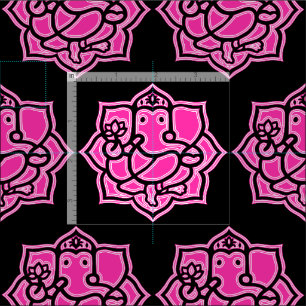 Tissu rose du coton peigné par Ganesh (56"