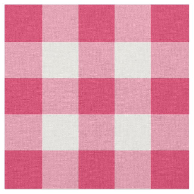 Tissu rose et blanc de pastèque de guingan de (Fermer)
