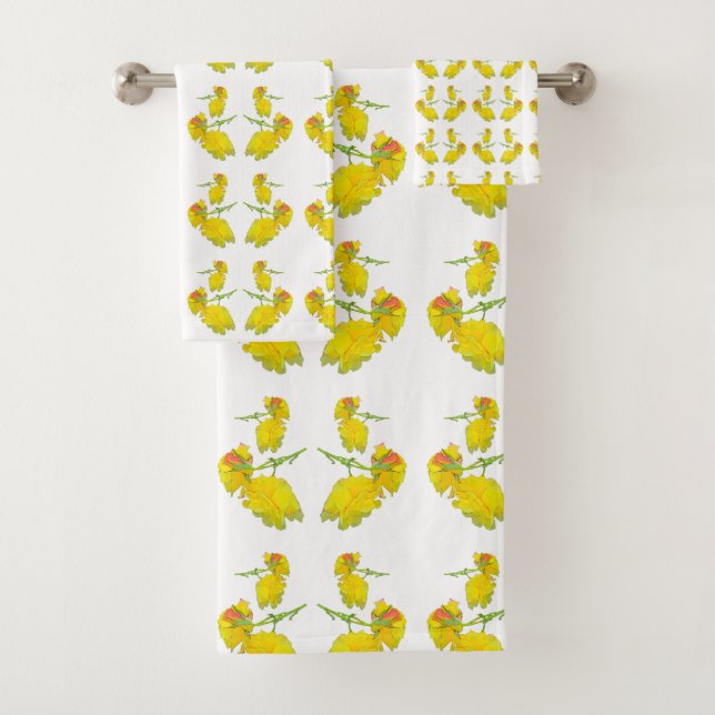 Tissu rose jaune. (En situation)