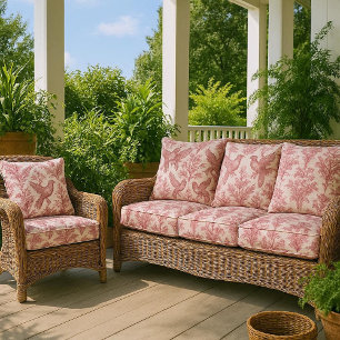 Tissu Rose Oiseaux Sauvages Art Floral Victorien Rococo 