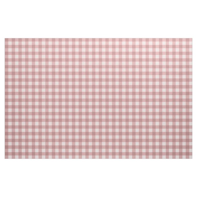 Tissu rose poussiéreux plaid en vichy esthétique preppy  (Yard)