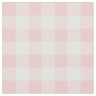 Tissu Rose Quartz rose et blanc En vichy chèque