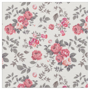 Tissu Rose romantique