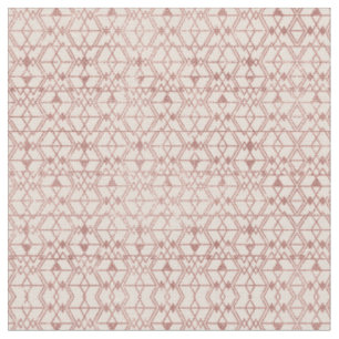 Tissu Rose Rose Parties scintillant or Triangle Tribal G