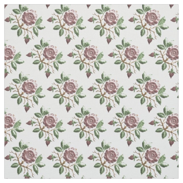 Tissu Rose Tudor (Échantillon)