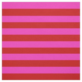 Tissu rose vif, rose vif, rayures