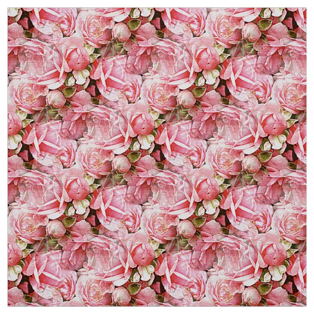Tissu Roses roses (Échantillon)