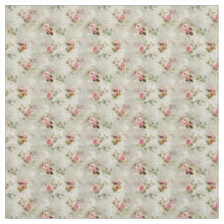 Tissu Roses roses romantiques avec élégance Vintage