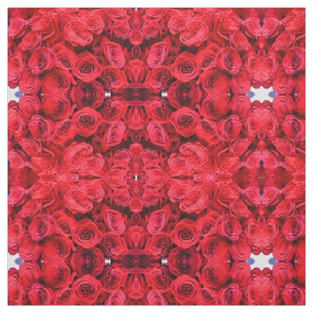 Tissu Roses rouges (Échantillon)