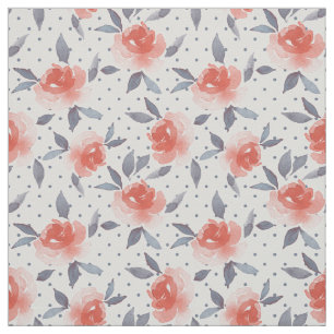Tissu Roses rouges