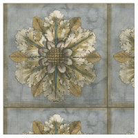 Rosette décorative Demask sur Arrière - plan gris