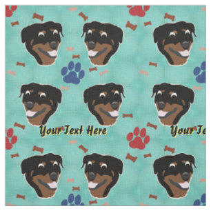 Tissu Rottweiler de bande dessinée