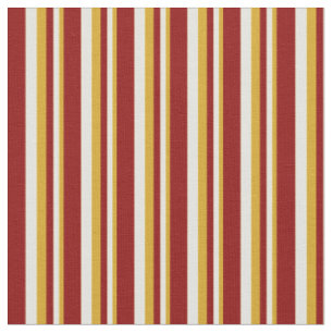 Tissu Roue d'or, jaune clair et Motif rouge foncé
