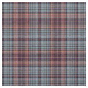 Tissu Rouge bleu Tartan Plaid