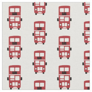 Tissu rouge d'autobus à impériale