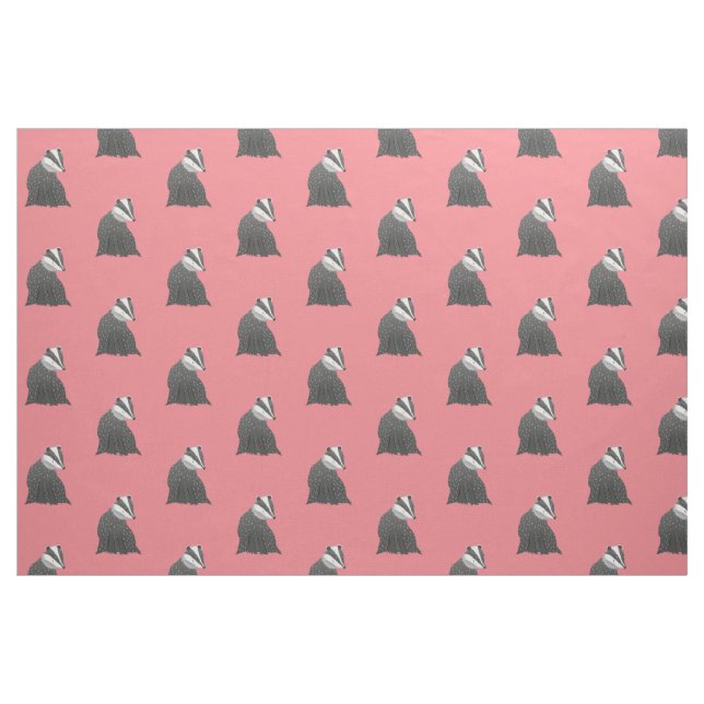 Tissu Rouge de blaireau (Fat Quarter)