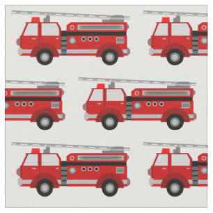 Tissu rouge de camion de pompiers