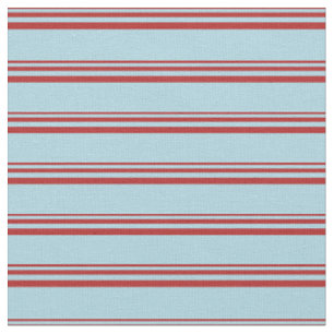 Tissu Rouge et bleu clair Motif à rayures/à carreaux