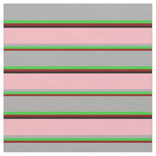 Tissu Rouge foncé, Vert citron, Gris foncé, Rose clair,