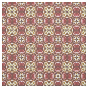 Tissu Rouge ocre jaune Brown Hip Orient Bali Art