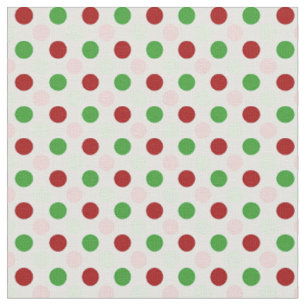 Tissu rouge-rose vert mignon de pois