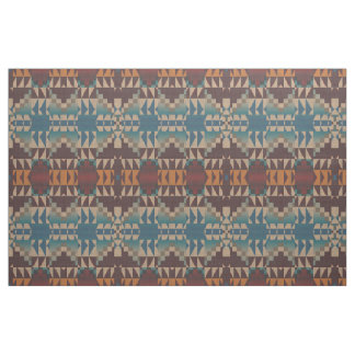 Tissu Rouge Taupe Brown Turquoise Bleu Orange