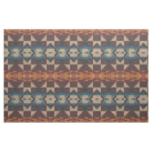 Tissu Rouge Turquoise Bleu Taupe Brown Orange