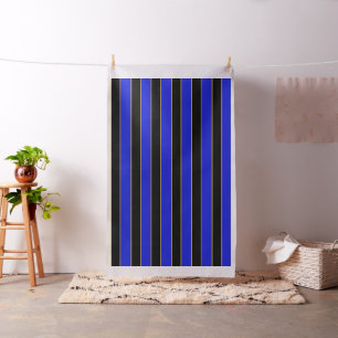 Tissu Royal bleu/noir plus large 3, bande d'épingle d'or