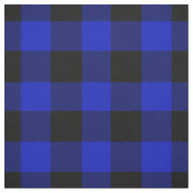 Royal Blue Black XL Buffalo Check Plaid Tartan