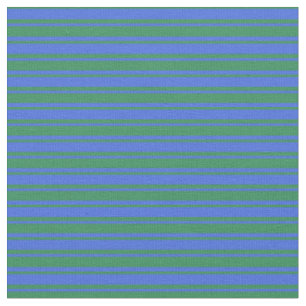 Tissu Royal Blue & Sea Green Linke/Striped Motif
