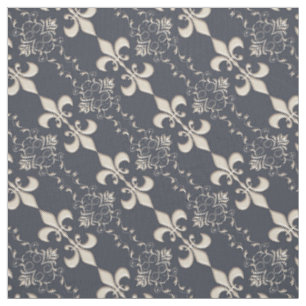 Tissu Royal, motif de Fleur de Lis