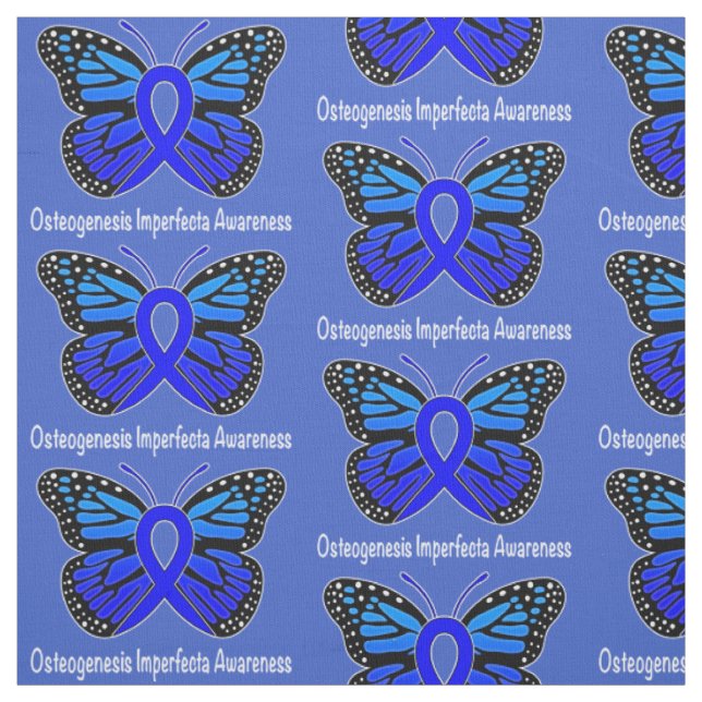 Tissu Ruban de conscience de papillon d'Imperfecta (Échantillon)