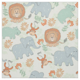 Tissu Safari animal bébé
