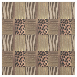 Tissu Safari Chic Moderne Fête Glamour Or Lionne