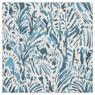 Tissu Safari d'indigo du ZÈBRE CAMO