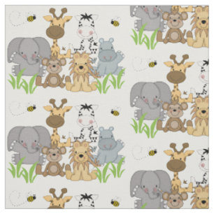 Tissu Safari Jungle Animals