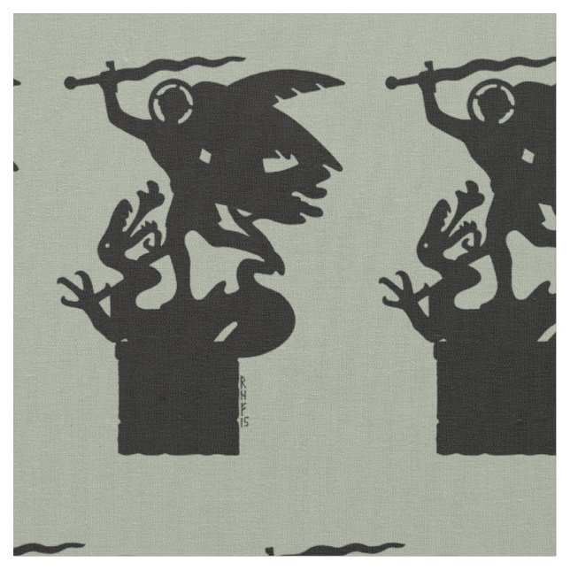 Tissu Saint Michael et Dragon (Fermer)