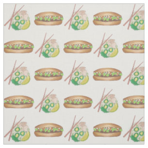 Tissu Sandwich au poulet de cuisine vietnamien Pho Pork