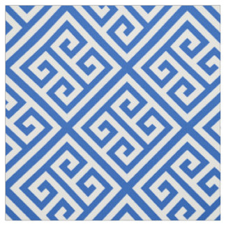 Tissu Sapphire Bleu Whd Med Clé grecque Diag T Motif #1