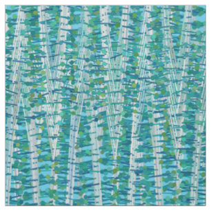 Tissu Satins et pointes Abstraits, turquoise et aqua