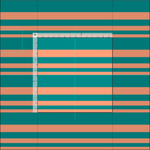 Tissu Saumon clair et Motif Cyan foncé
