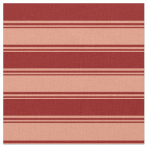 Tissu Saumon foncé et Motif obscur à ligne rouge/rayé