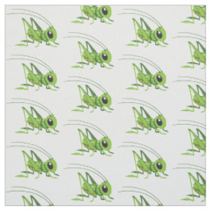Tissu sauterelle de dessin animé