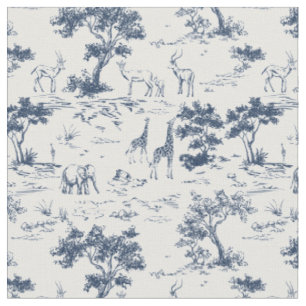 Tissu SAVANNAH toile de Jouy